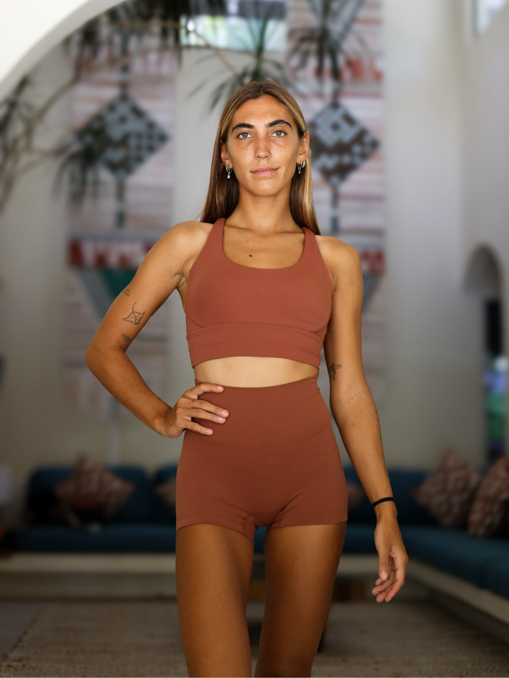 Licra Corta Ru - Terracota