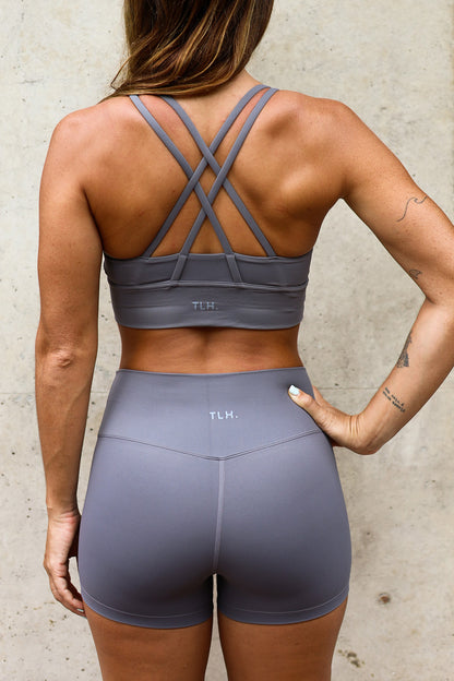 Licra Corta Ru - Gris Claro